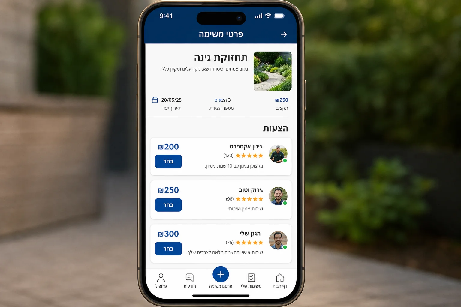 מחירון גינון ותחזוקת חצרות: מכיסוח דשא ועד הקמת גינה שלמה, המחשה
