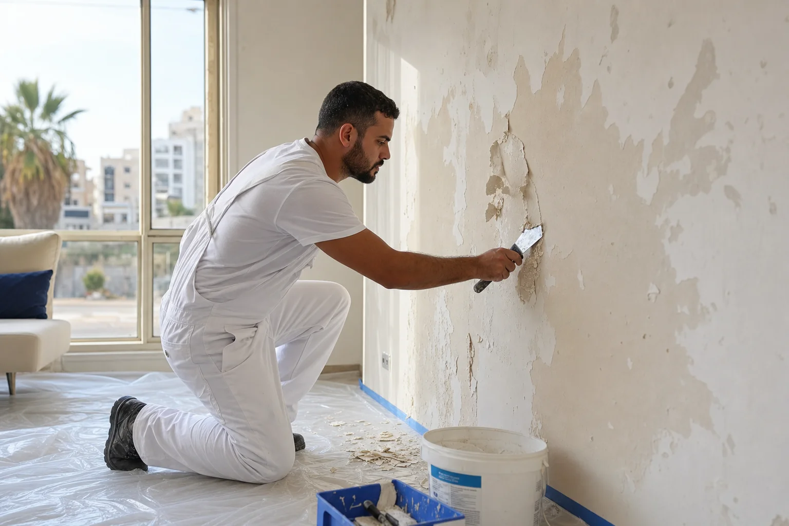 קיר מתקלף או סדוק? כך תכינו את הקירות שלכם לצביעה מושלמת